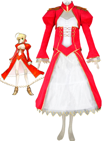 Fate stay night-Red Saber Swordsman dress